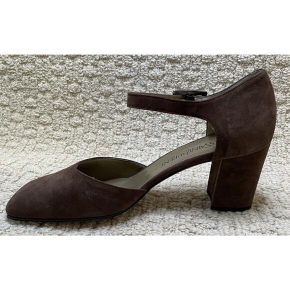 Ysl Heels - Etsy Finland Yves Saint Laurent Pumps Womens 8.5B NEW Brown Suede Ankle Strap Shoes YSL